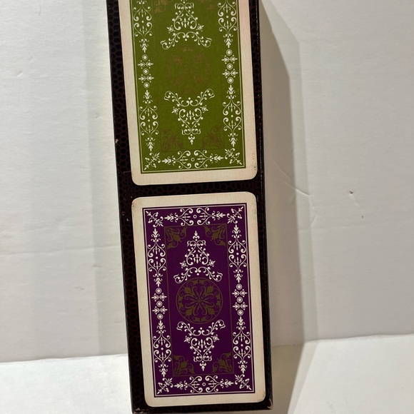 Vintage Kings Bridge Cadette double deck playing cards, with beautiful leather - Picture 5 of 6
